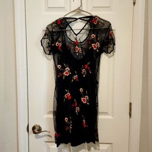 American Eagle embroidered dress